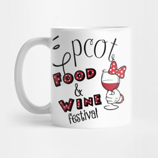 Epcot Food and Wine Festival Minnie Mouse Mug